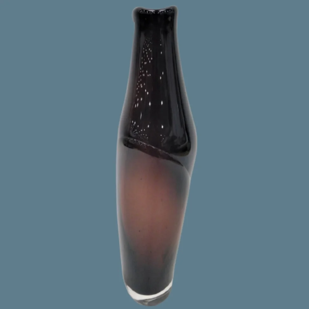 *Vintage David Drewek 1999 Art Glass Vase Signed